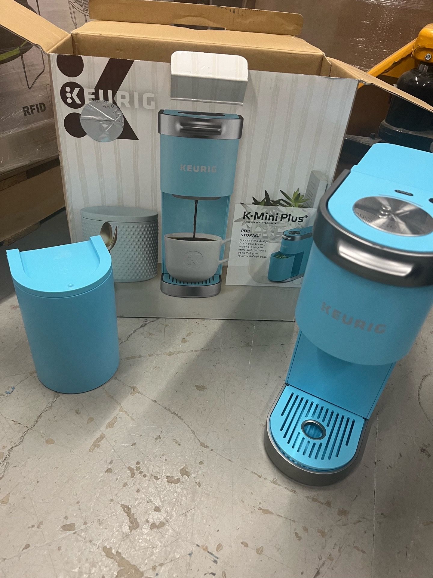 BRAND NEW - Keurig K-Mini Plus Single Serve K-Cup Pod Coffee Maker - Cool Aqua