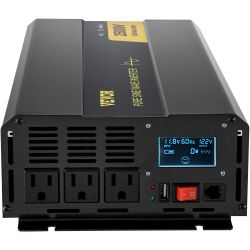 Pure Sine Wave Inverter, 2500 Watt Power Inverter, DC 12V to AC 120V Car Inverter