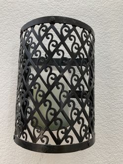 Wall Black Candle Holder