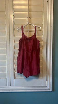 Cute Red Spaghetti Strap Romper