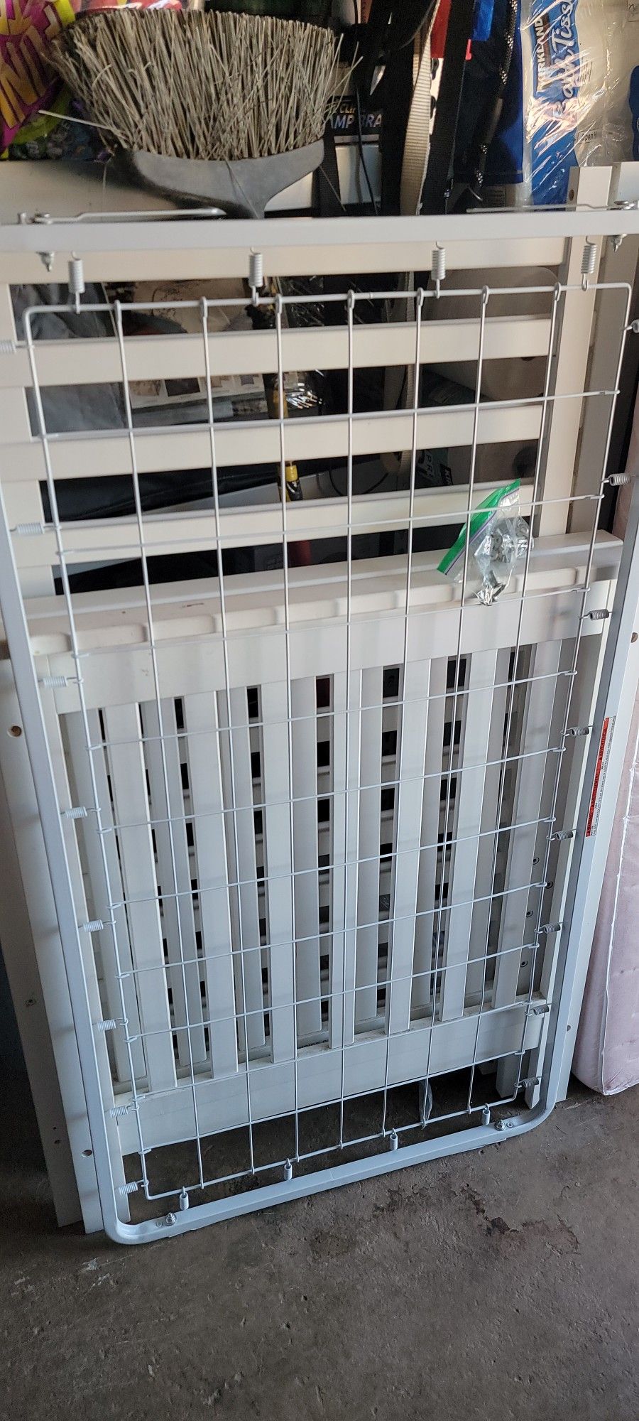 White Baby Crib With Mattress/ Hardware