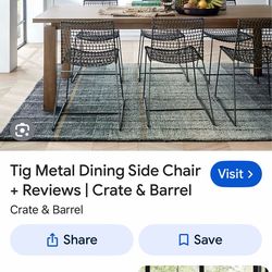 Crate and Barrel chairs