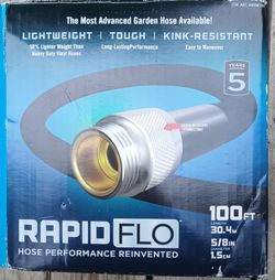 100' RAPIDFLO GARDEN HOSE.