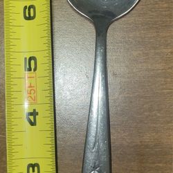Vtg Gorham STEGOR Stainless - STAR SPRAY - Slotted Spoon - Mid Century Starburst