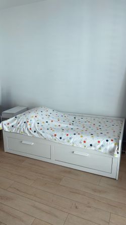 Ikea twin bed with drawers