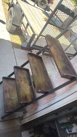 Brown shelf