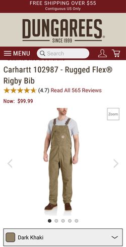 Carhartt canvas bib overall