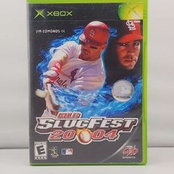 MLB SlugFest 2004 - Microsoft Original Xbox Game. Baseball Complete. Tested 