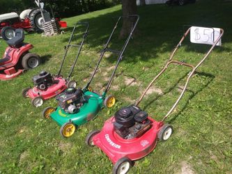 Push mowers