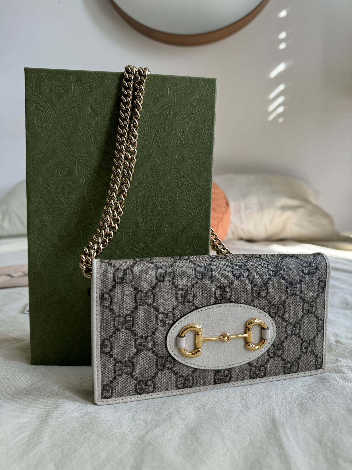 GUCCI HORSEBIT 1955 WALLET WITH CHAIN - OBO