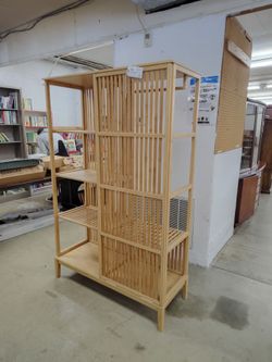 Bamboo wardrobe with sliding door