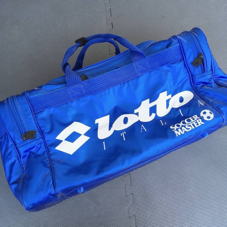Vintage Lotto Italia Soccer Master Duffle Equipment Bag