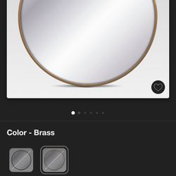 18” Round Decorative Mirrors 