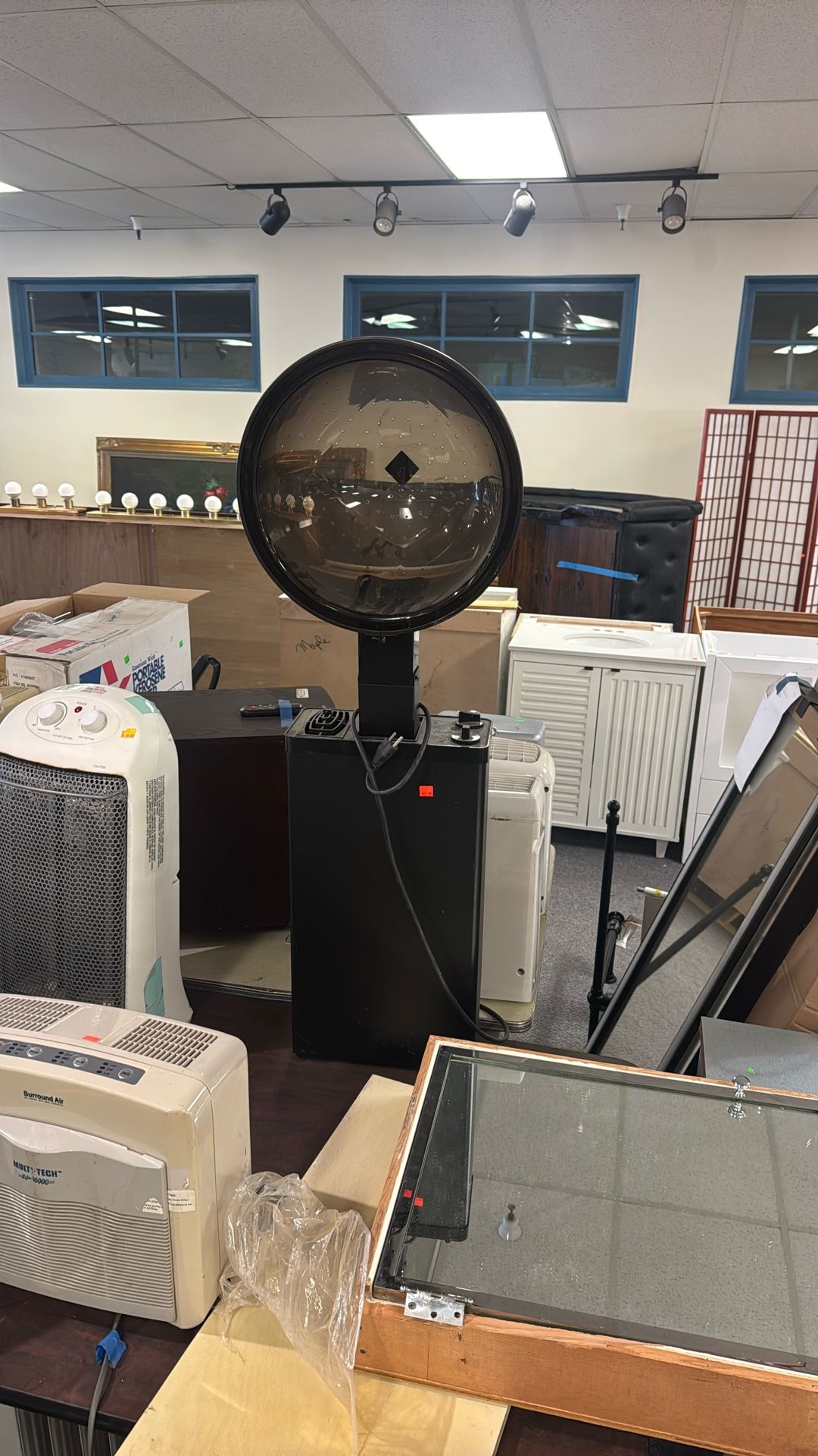 hooded salon hair dryer