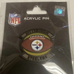 Pittsburgh Steelers Football Design NFL Acrylic Pin Wincraft 