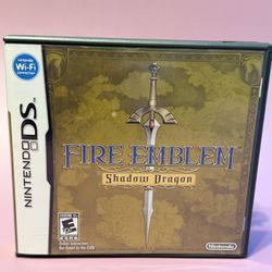 Fire Emblem: Shadow Dragon Case + Manual Only NO GAME