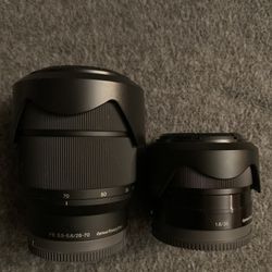 Camera lens 1.8 35mm OSS and 3.5-5.6 28-70 OSS
