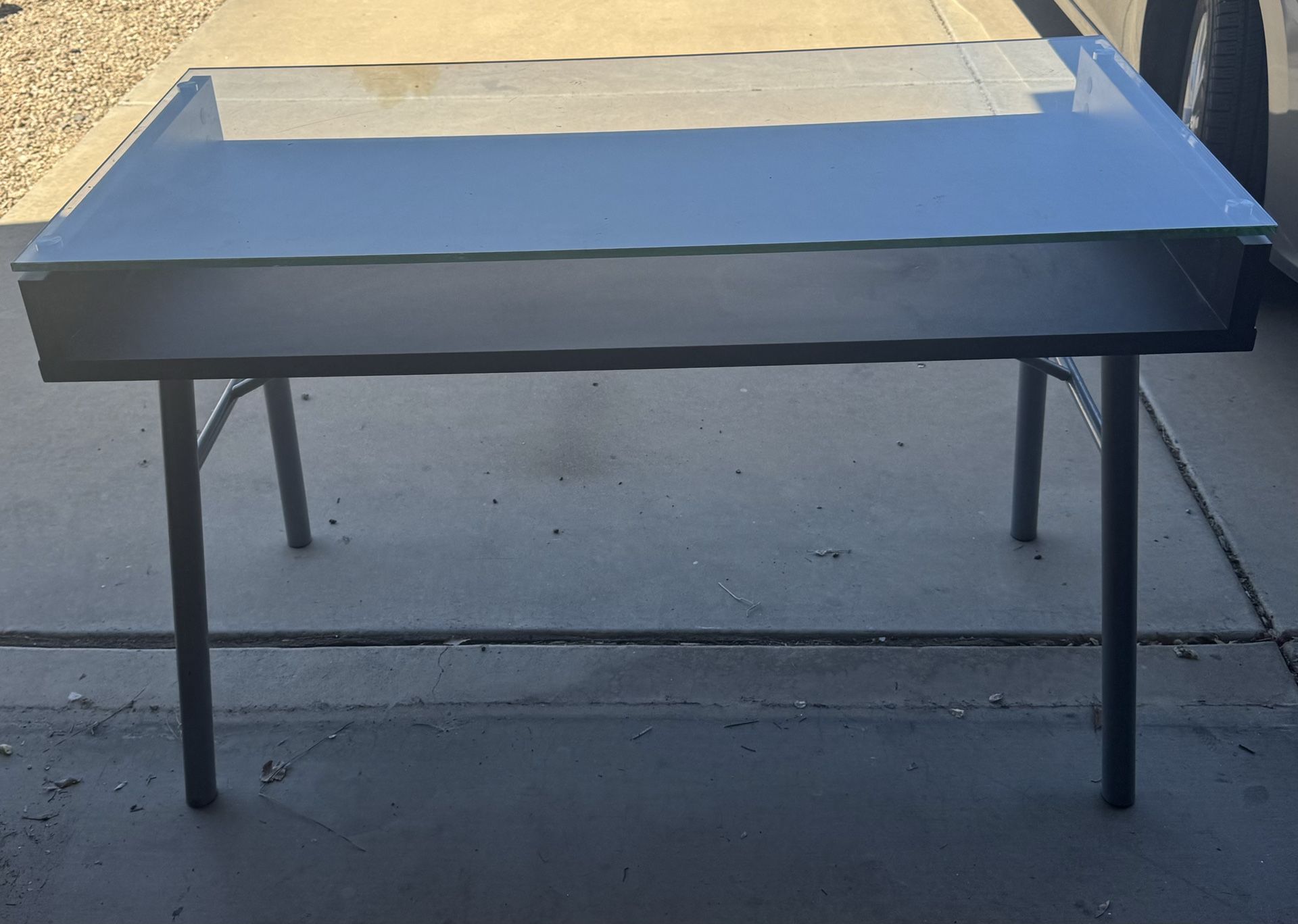 Glass top table Desk