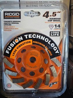 Ridgid 4.5 Diamond Cup Wheel