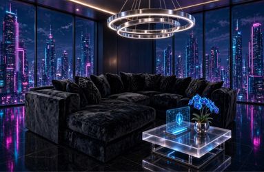 BLACK COUCH