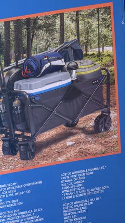 folding wagon with brakes
