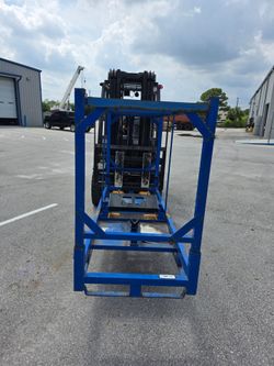 Metal outboard shipping crates x 2