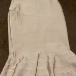 Bandage Skirt With Frill Hem