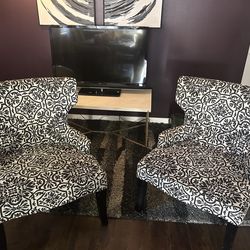 Black n White Occasional Chairs