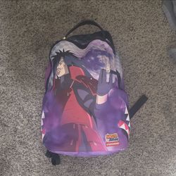 Sprayground Madara Uchiha Naruto Purple Graphic Print Zip Backpack One Size