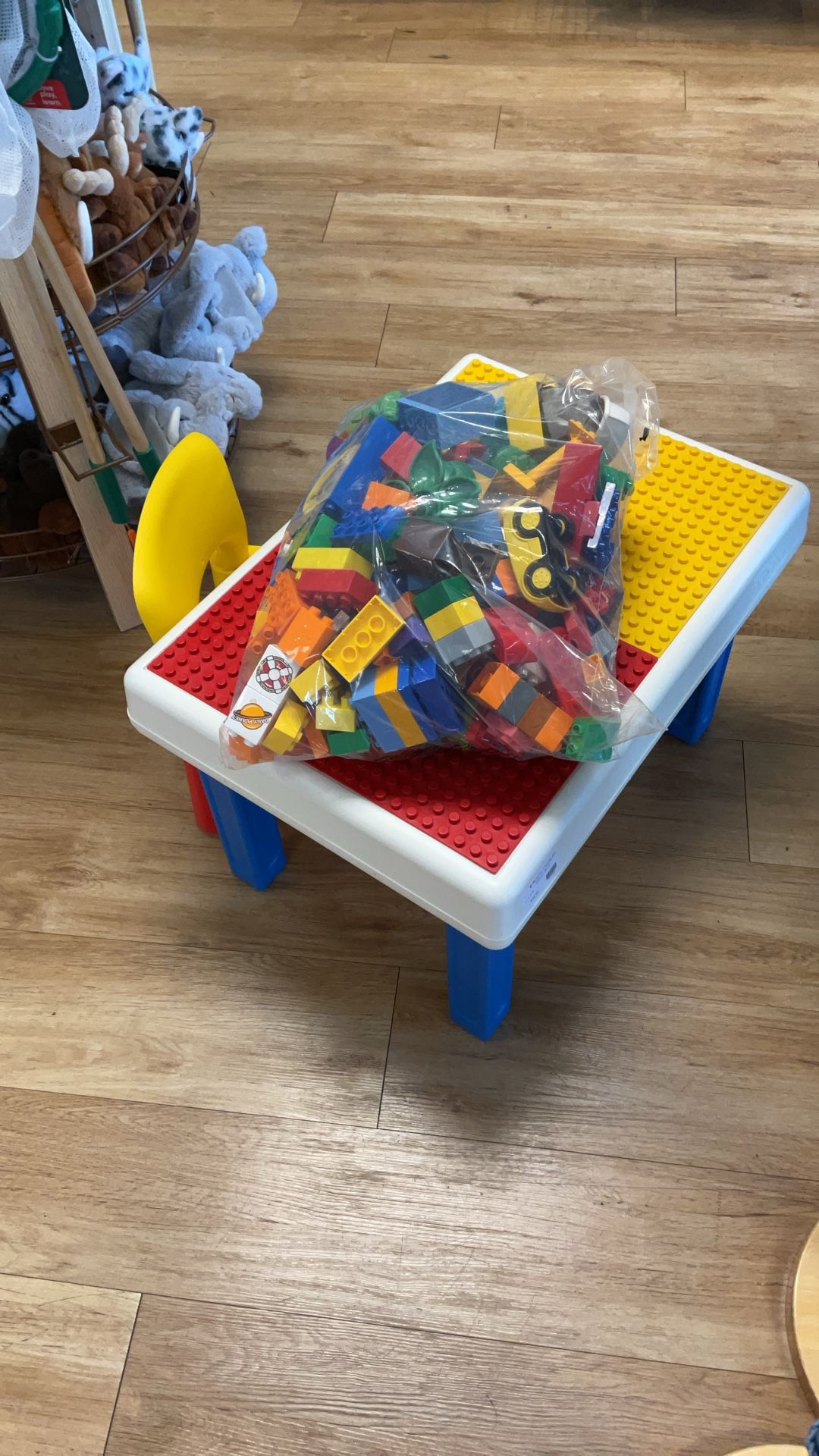 Duplo Table & Chair With Blocks