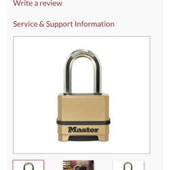 Brand New Masterlock Heavy Duty Combination Lock Make Your Own Combo