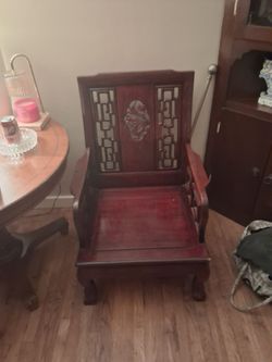 Chinese Rosewood Carved Armchair