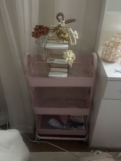 Pink roller cart