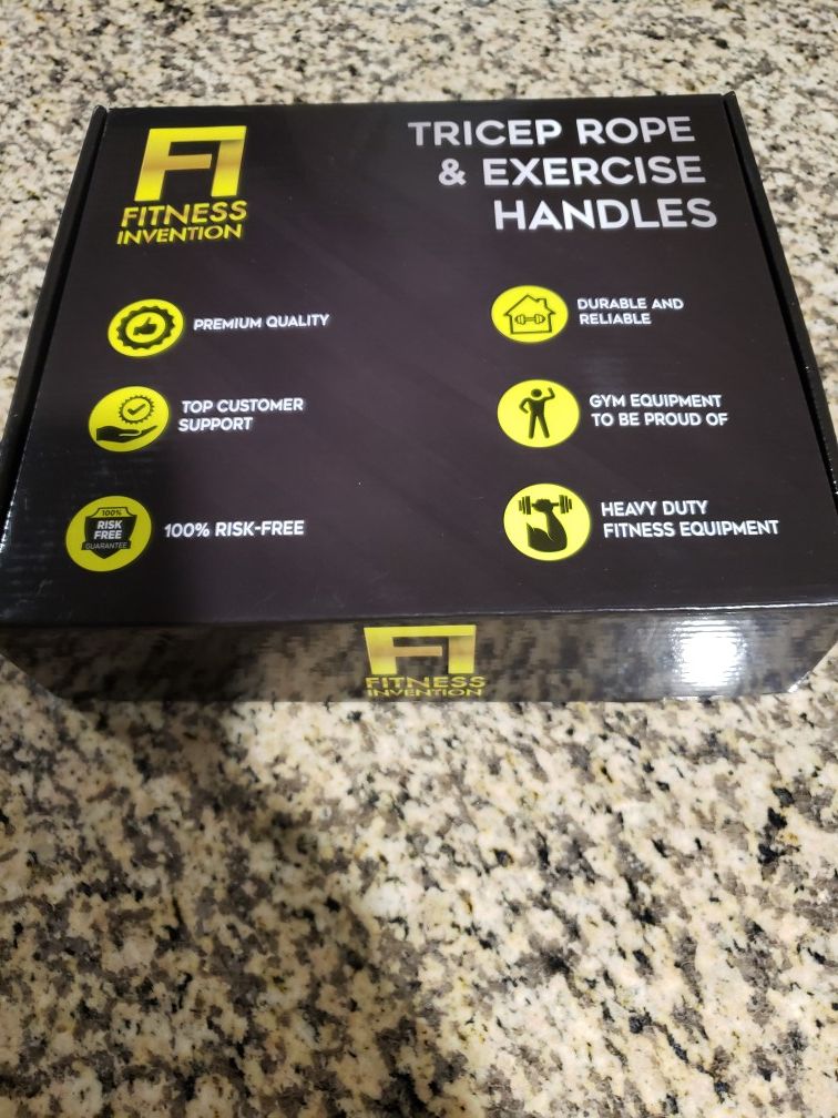 Tricept Rope and Exercise Handles - NEW