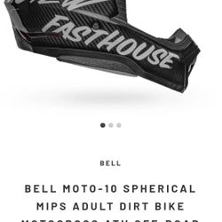 Bell Moto-10 Spherical Off-Road Carbon Helmet – Like New, Tried On Once