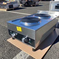 NSF Two Burner Heavy Duty Electric Hot Plate FG-02A