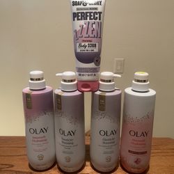 Olay Premium Body Washes, Soap & Glory Scrub Bundle Set