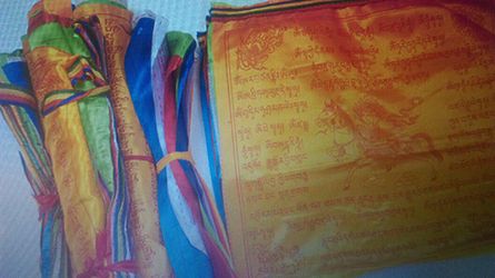 10 flag. Tibetan prayer Buddhist