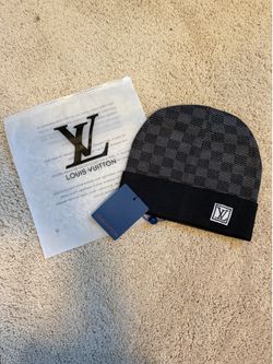 Black Luxury Beanie w/ checkered design