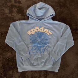 Sp5der Web Hoodie ‘Sky Blue’ BRAND NEW