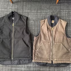 Carhartt Vest And Button Shirt