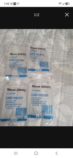 Card holders hard plastic