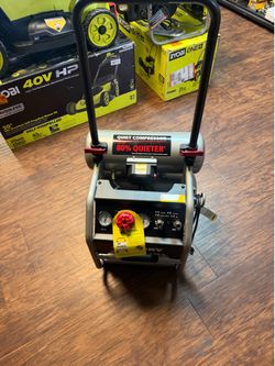 4.5 Gal. 175 PSI Portable Electric Oil-Free Quiet Twin Stack Jobsite Air Compressor w/Rubber Wheels and 2-Quick Couplers