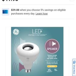 GE Speaker Bulb 