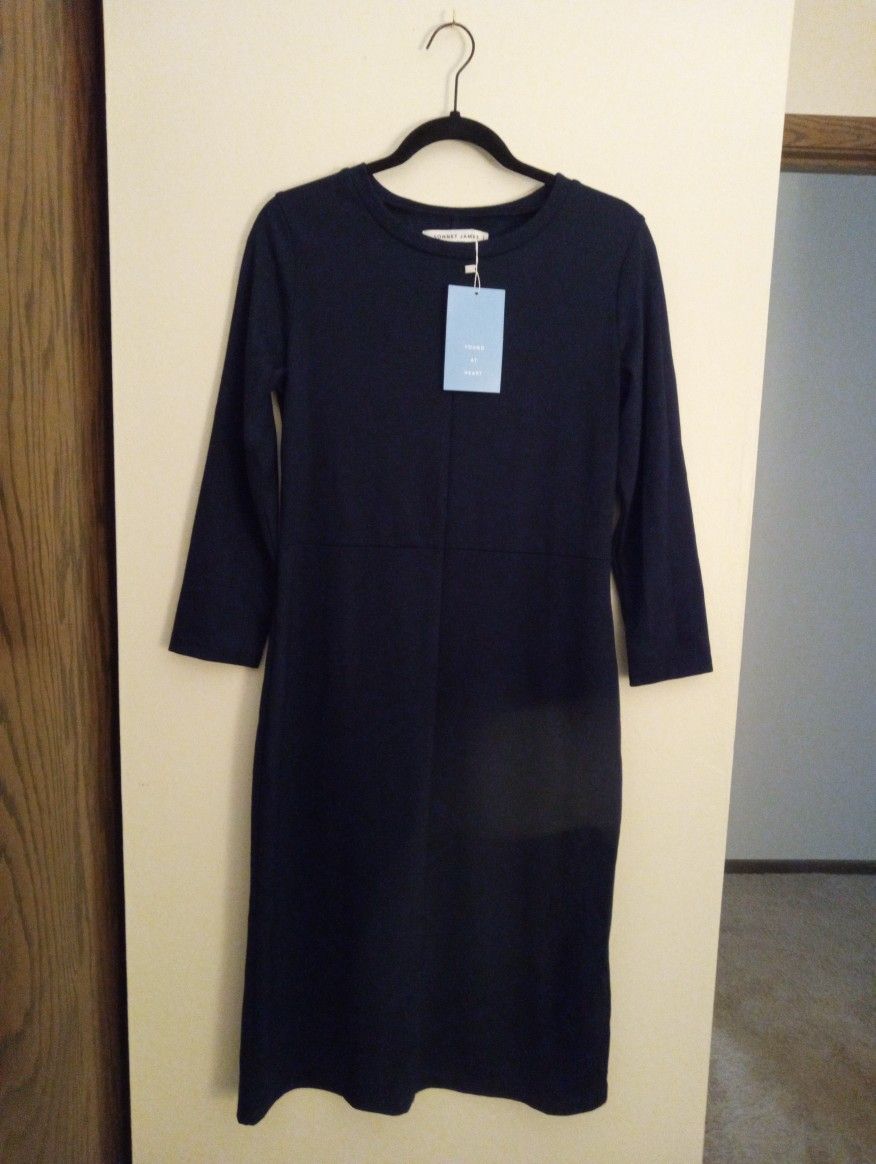 NWT Sonnet James Play Dress Size Medium Navy Blue
