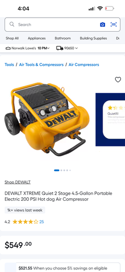 Dewalt compressor