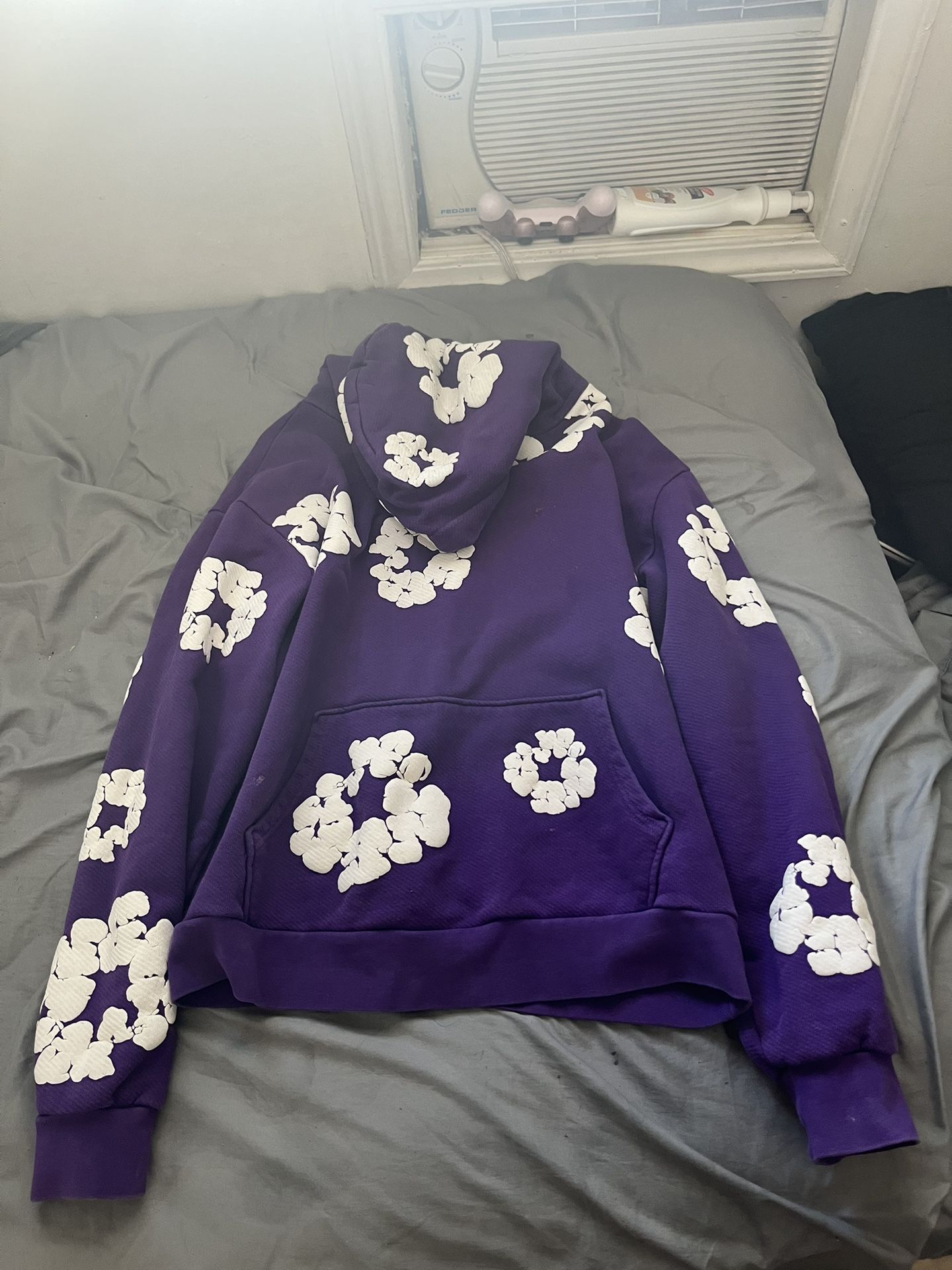 Purple Hoodie Denim Tear