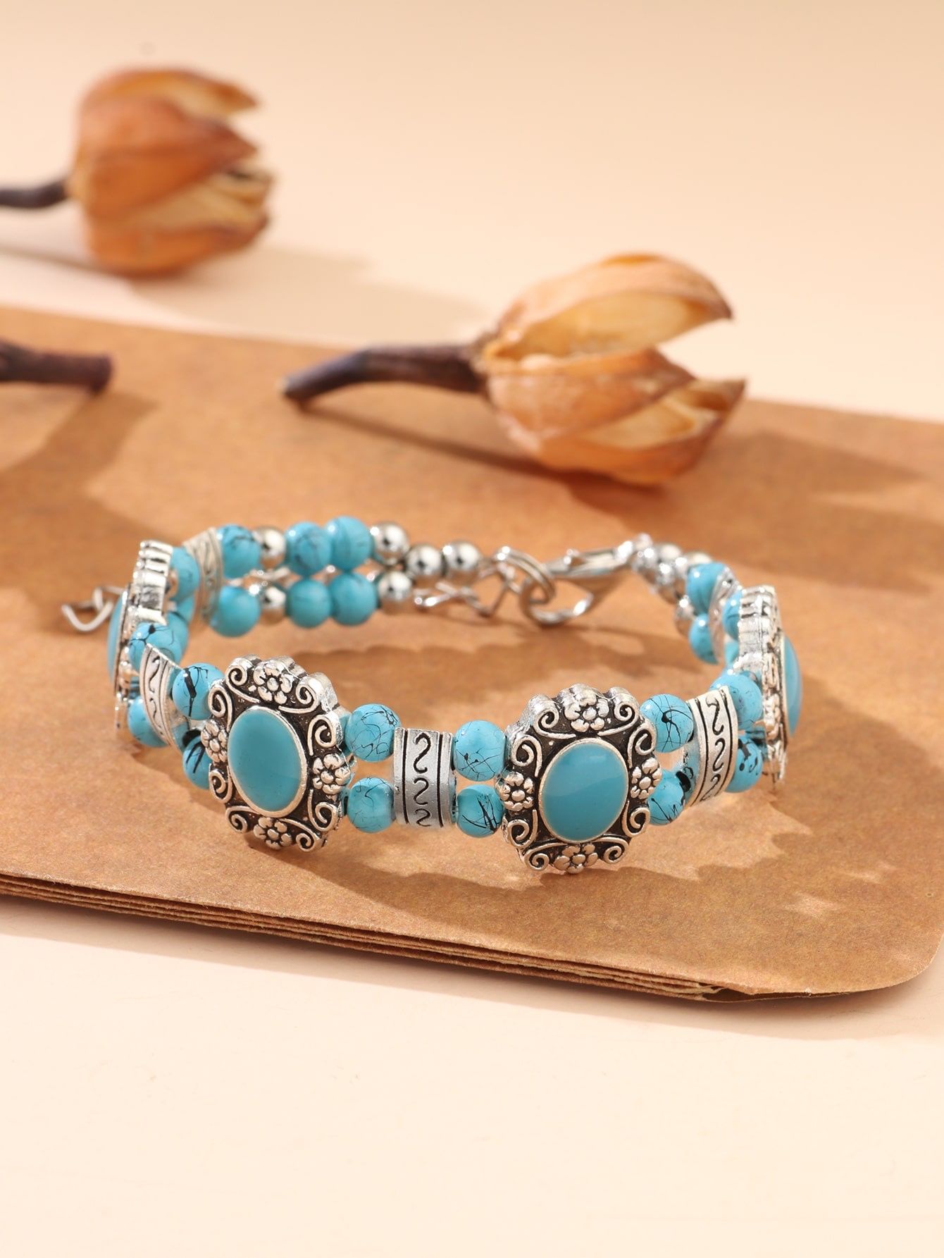 Turquoise Beaded Bracelet