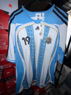 Kith x Adidas Messi Jersey Blue/white Large & Medium  $260