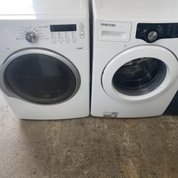 Samsung Set Washer And Dryer Electric Good Condition We Delivery 90 Day Warranty
